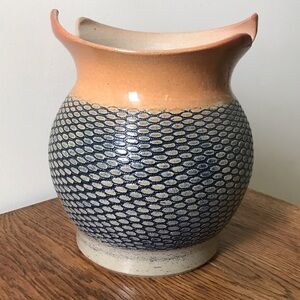 Mike Carroll Avon New York Pottery OOAK Artisan Vase Handmade 8”